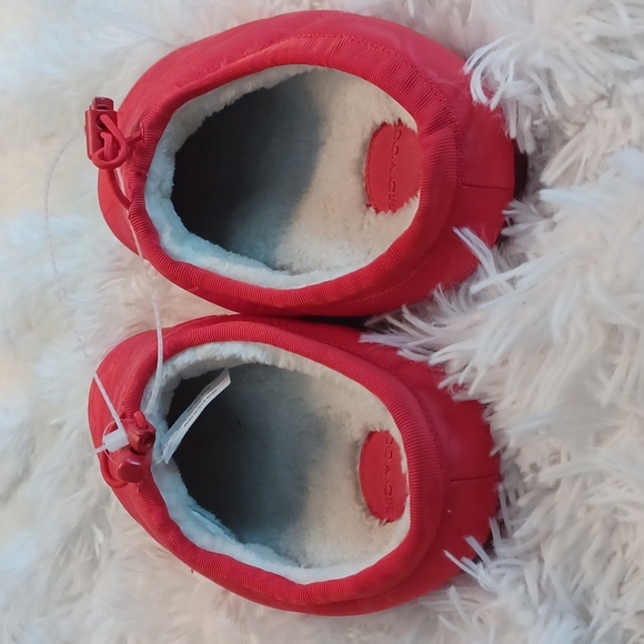 COACH Rachelle Monogram Quilted Nylon Slippers Women's Sizes New - Picture 10 of 15